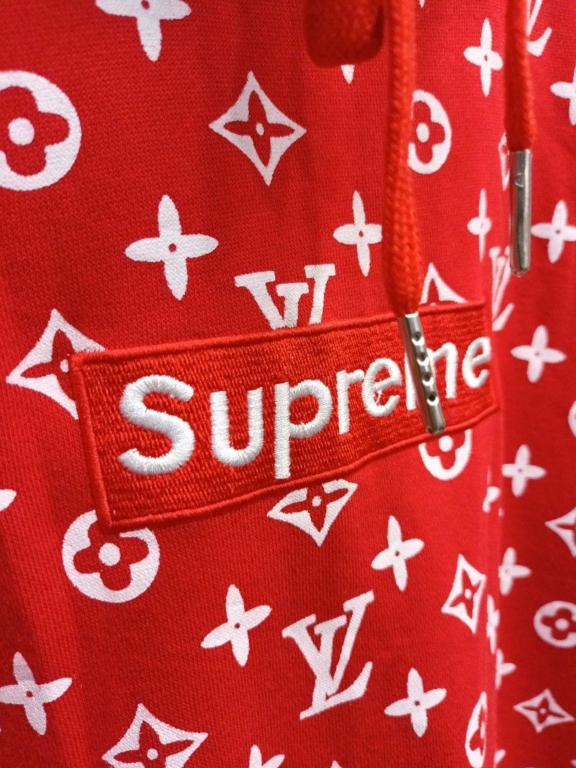 HOODIE SUPREME COLLAB LV Men s Fashion Tops Sets Hoodies on