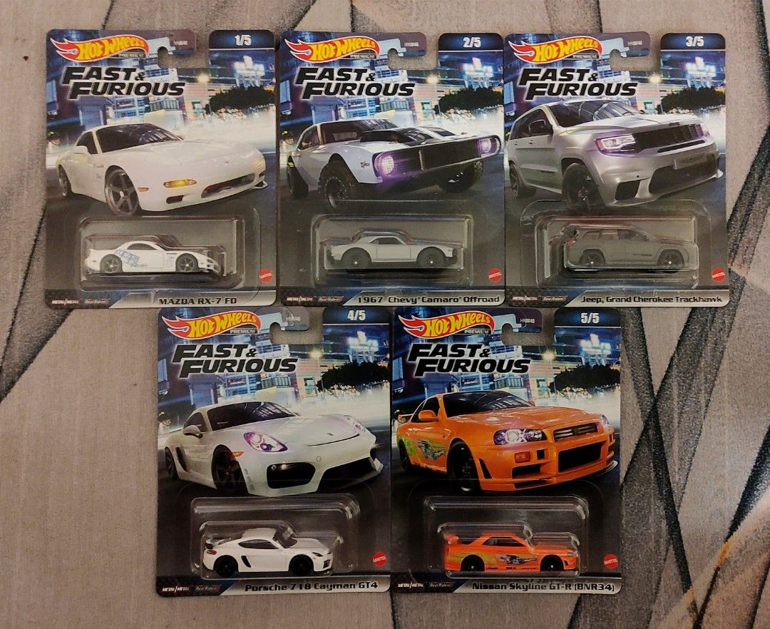 Hot Wheels Car Culture Fast Furious FnF New Set 2023