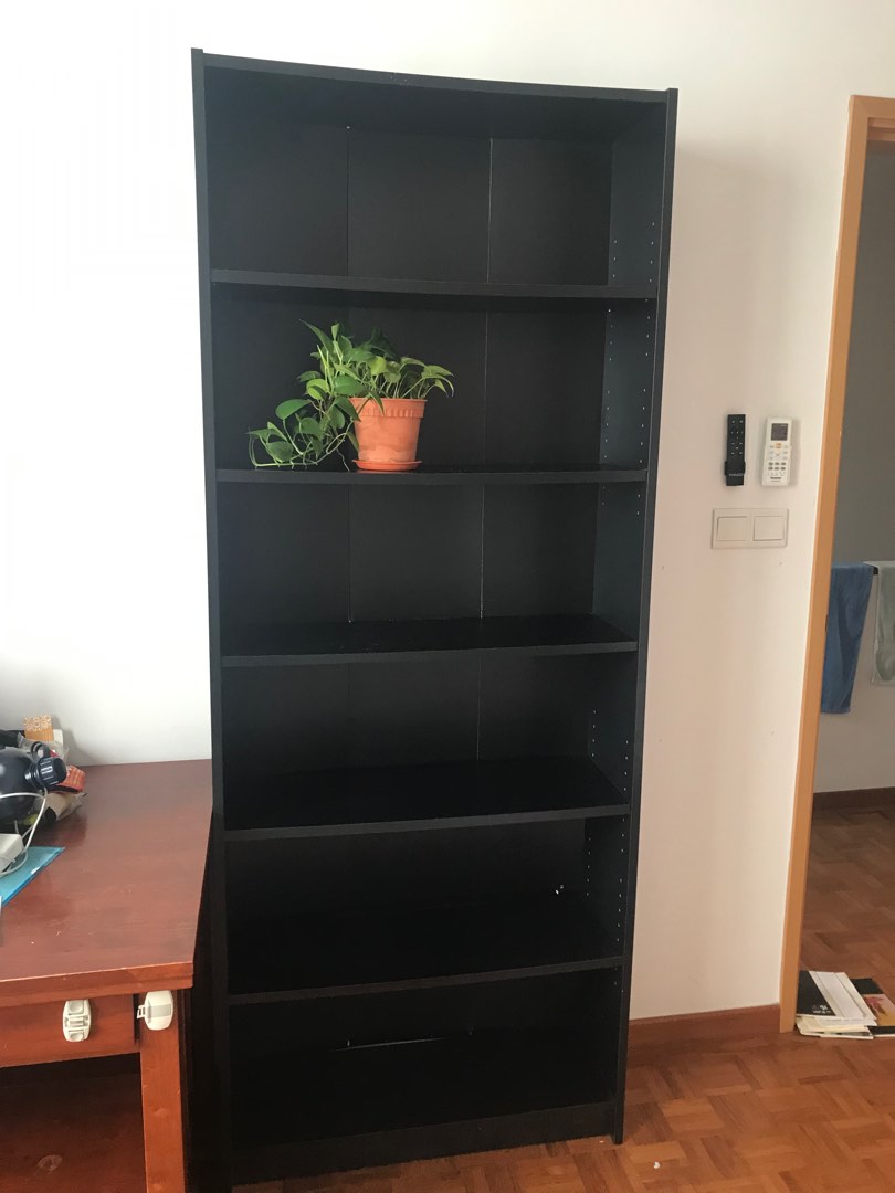 Ikea Billy Bookcase (black), Furniture & Home Living, Furniture