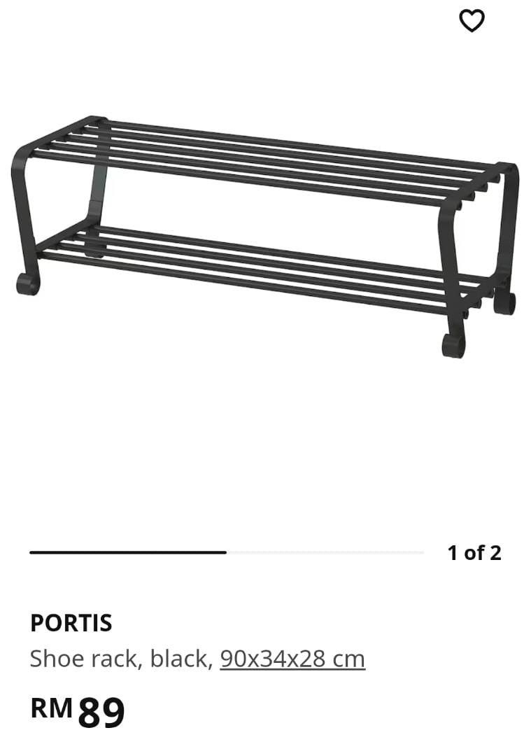 IKEA Portis Shoe Rack, Furniture & Home Living, Home Improvement