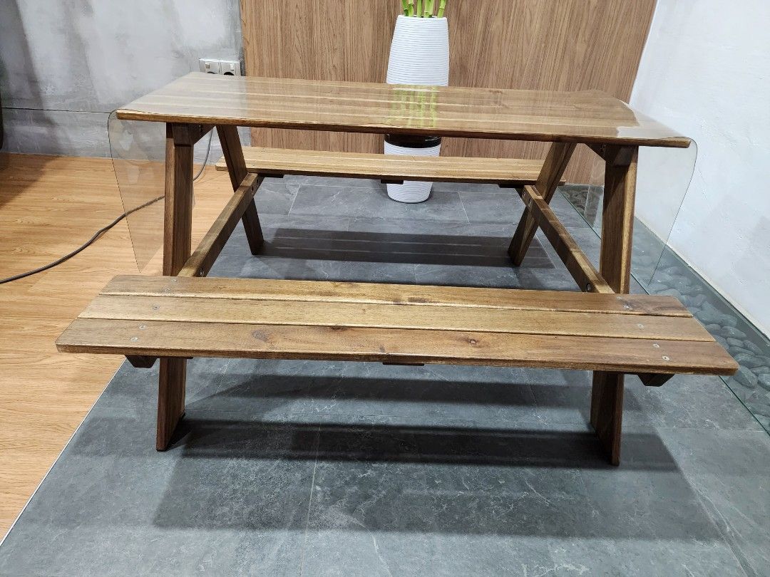 IKEA Reso Kids Picnic Table, Furniture & Home Living, Outdoor Furniture