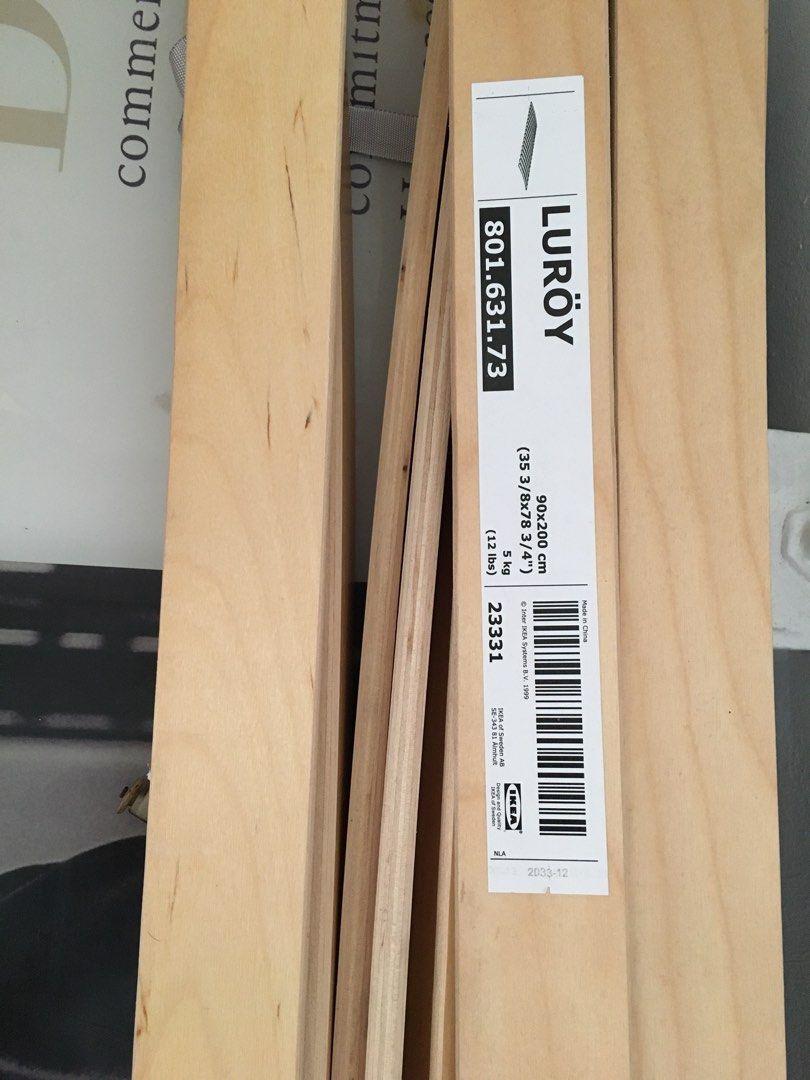 IKEA Slatted bed base LUROY 2 sets 200* 90, Furniture & Home Living ...