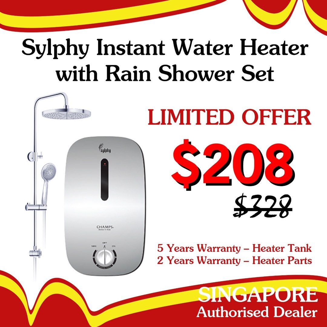 Instant water heater Rain Shower Set, TV & Home Appliances, Water