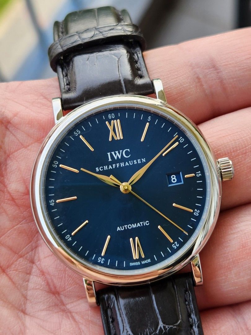 IWC Portofino Automatic Blue Dial Men s Fashion Watches