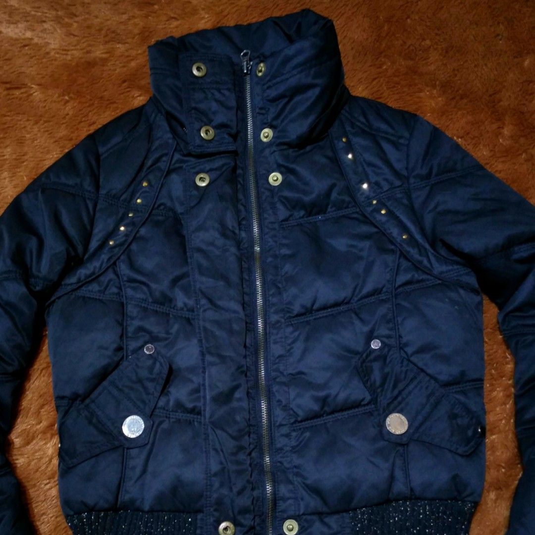 Jaket Cewek Wanita GGPX NEW YORK Puffer Down Musim Dingin Bekas Second Original, Fesyen Wanita