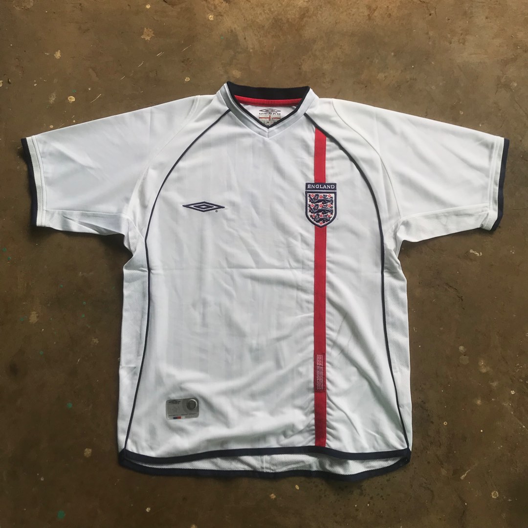 Jersey retro 2001 2003 england jersey by umbro, Sports, Athletic