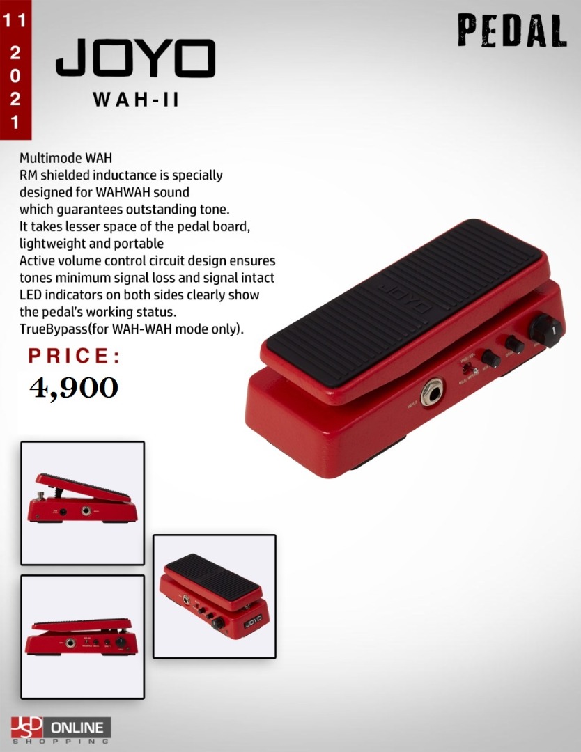 Joyo WAH II Pedal, Hobbies & Toys, Music & Media, Music Accessories on ...