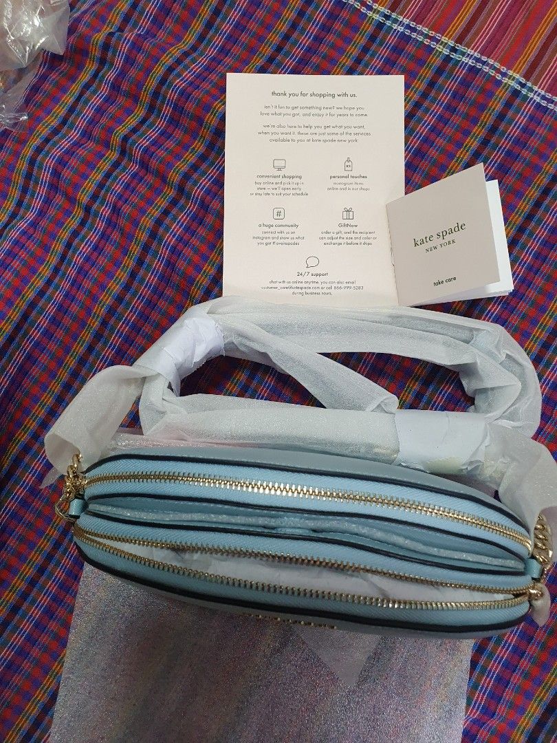 Kate Spade Bag K4562 teacup blu, Women's Fashion, Bags & Wallets,  Cross-body Bags on Carousell