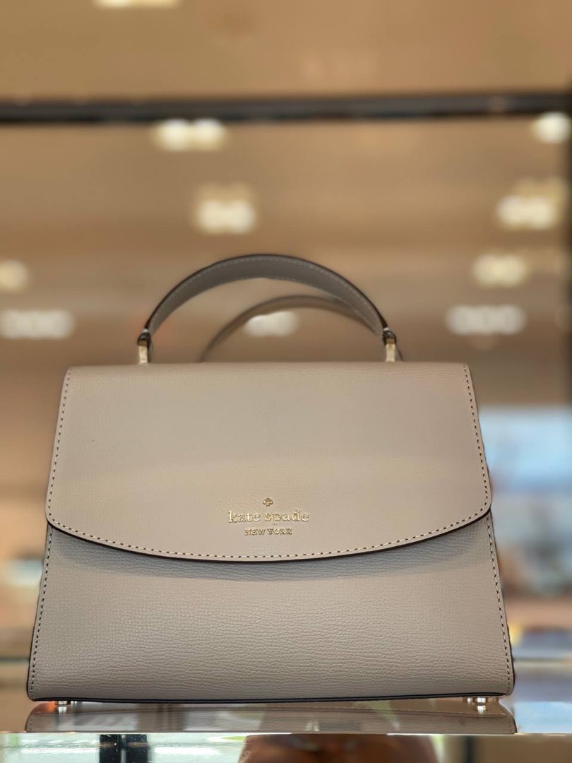 Kate Spade Darcy Top Handle Satchel Crossbody in Warmtaupe, Luxury