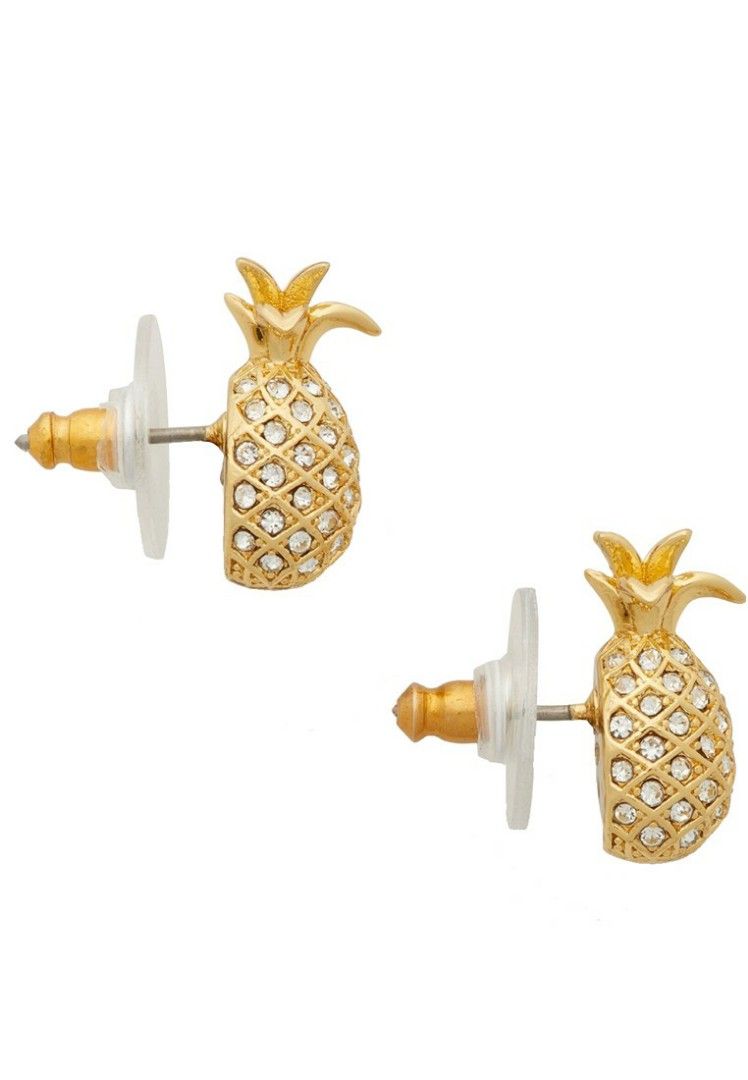Kate spade by best sale the pool pineapple earrings