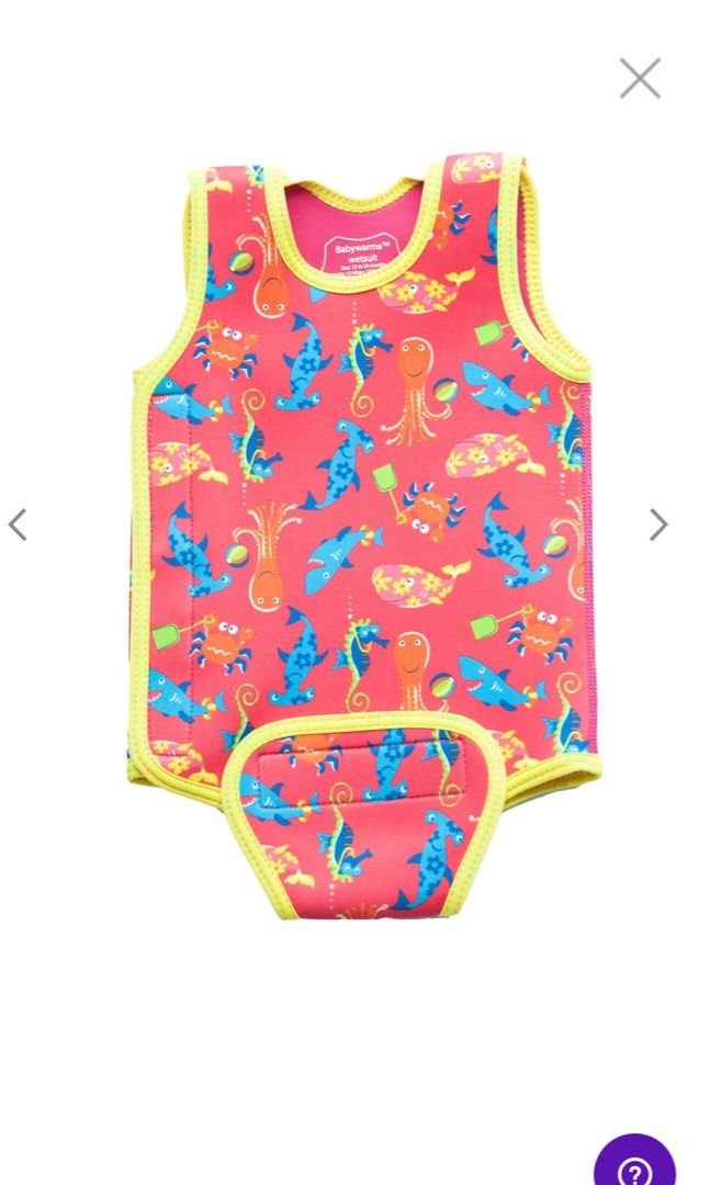 Konfidence Babywarma Swimsuit in Pink Sea Life (612 months) + 2 free