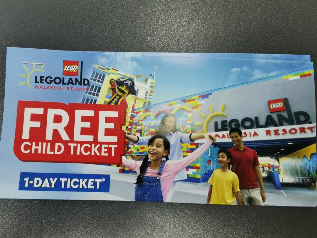 Legoland free 2025 child ticket 2019