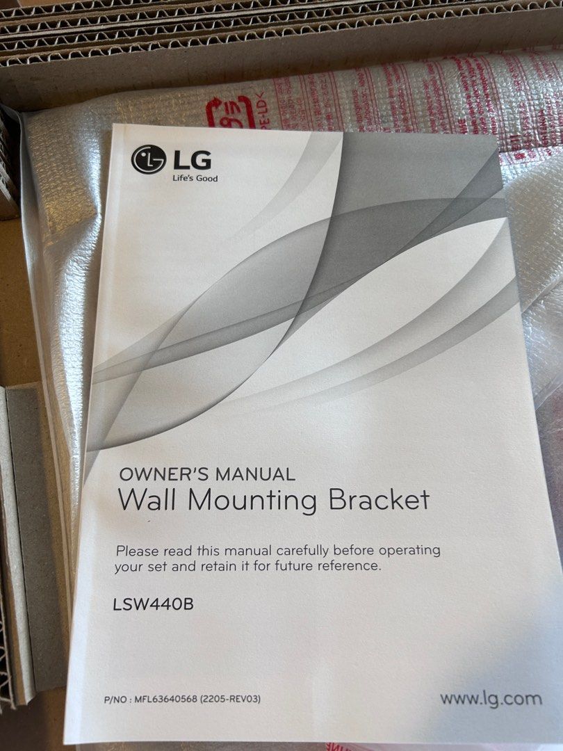 LG TV Wall Mount for 5575 inch, TV & Home Appliances, TV