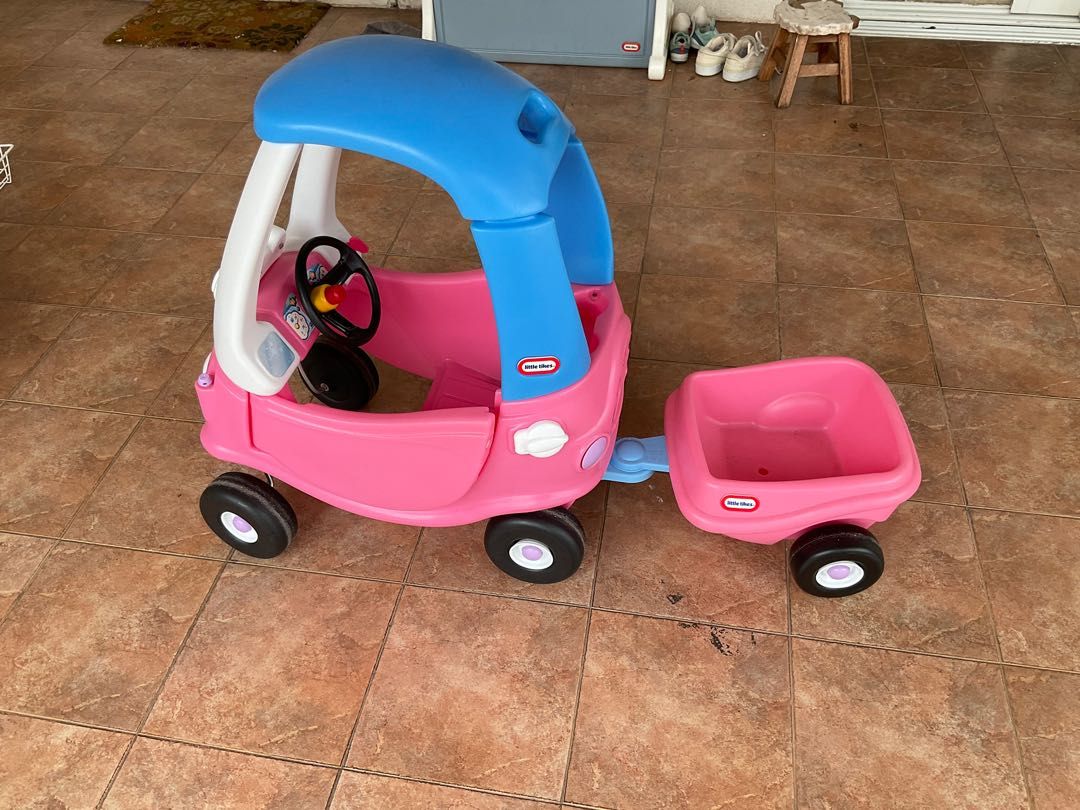 Cozy coupe trailer pink hot sale