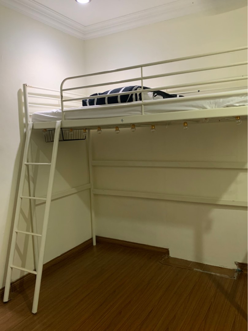 Loft bed including mattress / Katil tilam, Furniture & Home Living
