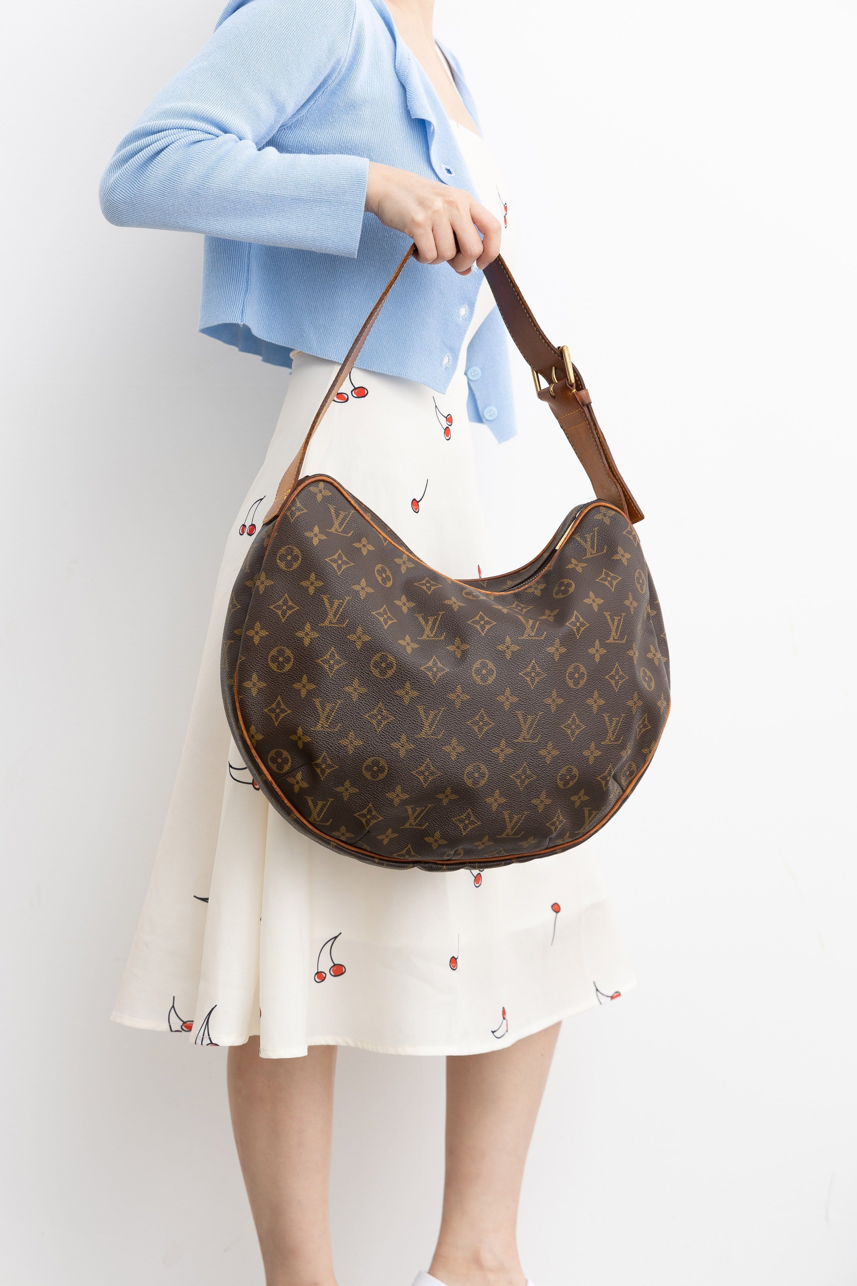 Louis Vuitton LV Croissant MM Shoulder Bag M51512 Monogram Coated ...