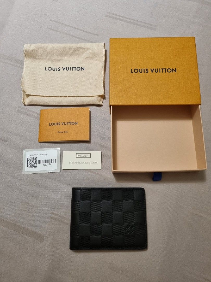 NEW Louis Vuitton Mens Wallet Black Damier Infinity Onyx, Box, Dust Bag  & COA
