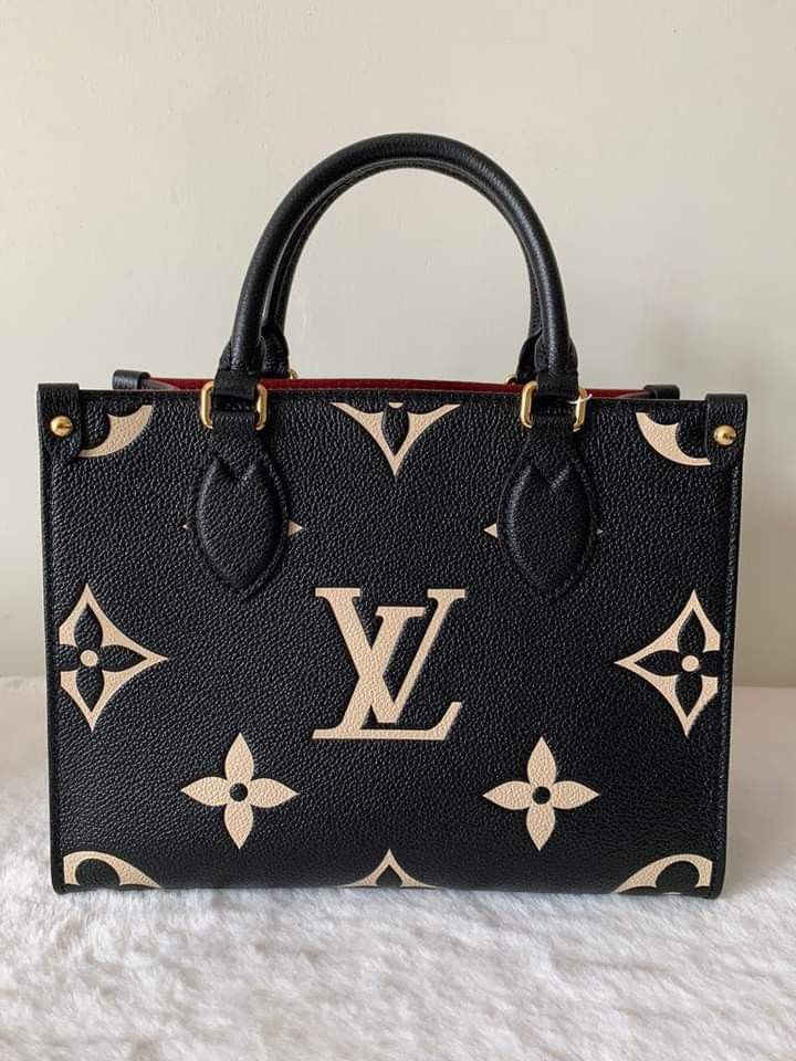 Louis Vuitton Onthego (OTG) PM Bag (Category: Luxury Bags & Wallets) located in Manila. Submitted by bagislifeshop (Listing ID 1210545180, Image 2). Description: ▪️Louis Vuitton Onthego (OTG) PM Bag▪️ ☑️Available in Pampanga ✅Date code: microchipped bought June 2022 ✅Condition: 9.5/10 ✅Material: empreinte leather ✅Inclusion:full set with receipt.