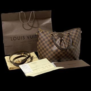 BRAND NEW CONDITION !! AUTHENTIC LV SIENA MM SIZE DAMIER EBENE PRINT  INCLUSIONS: RECEIPT,CARD,DUSTBAG Dm for prices! (Sold)