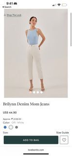 Love Bonito Brilynn Mom Jeans White