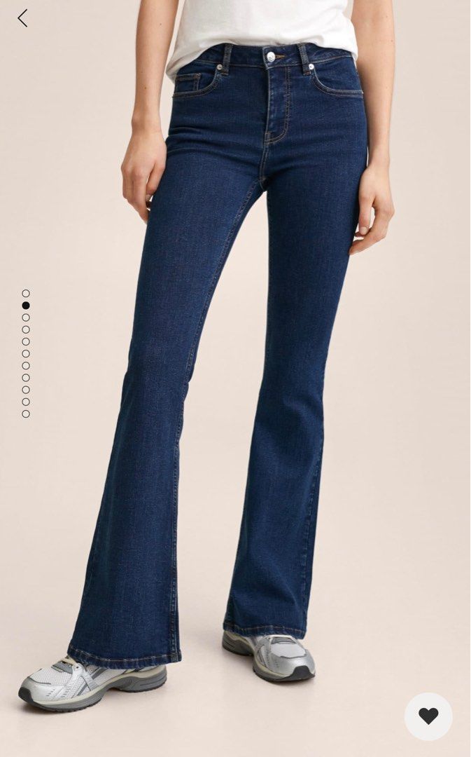 Mango jeans flare new arrivals