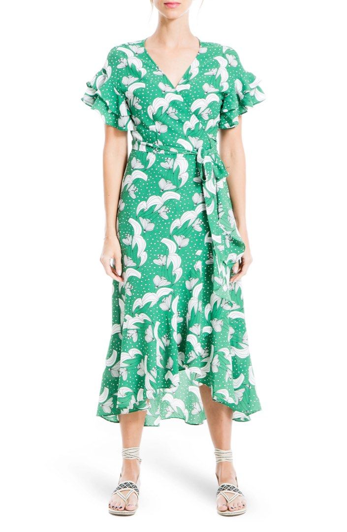 Max studio green dress outlet