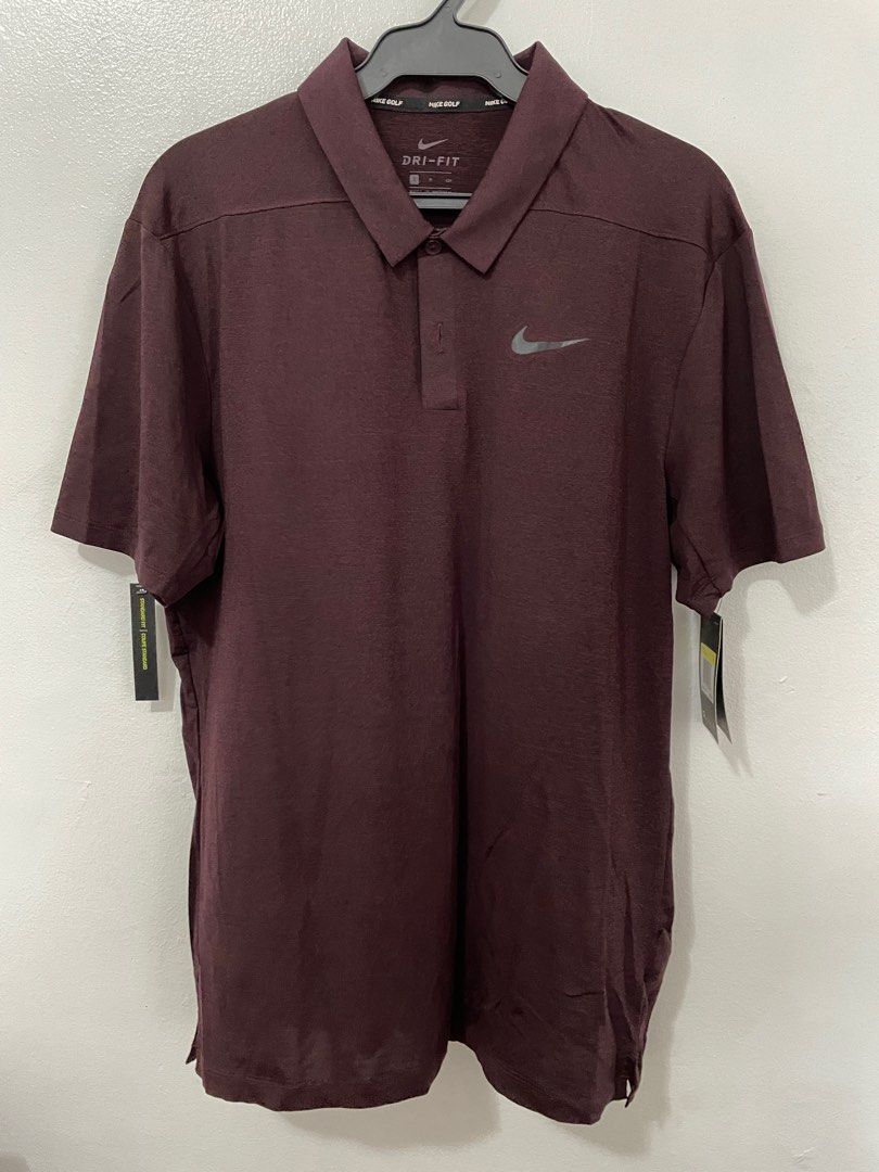 Maroon dri hotsell fit polo shirt