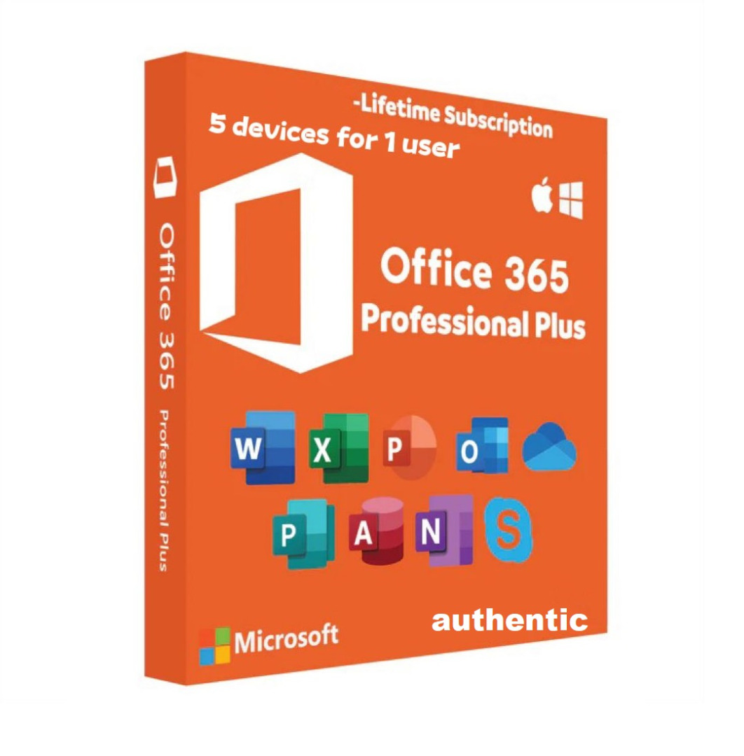 Microsoft Office 365 Professional Plus Lifetime 5 Devices 1 User