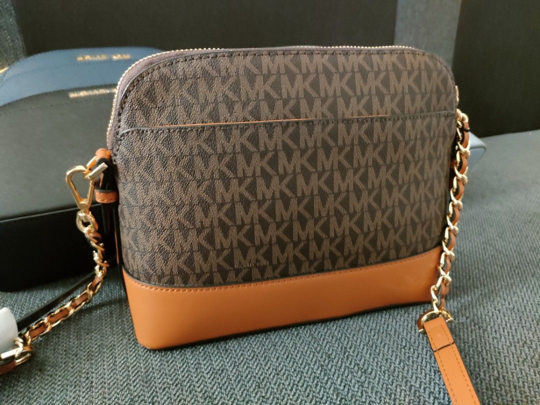 MK Dome Crossbody Bag, Women's Fashion, Bags & Wallets, Crossbody Bags