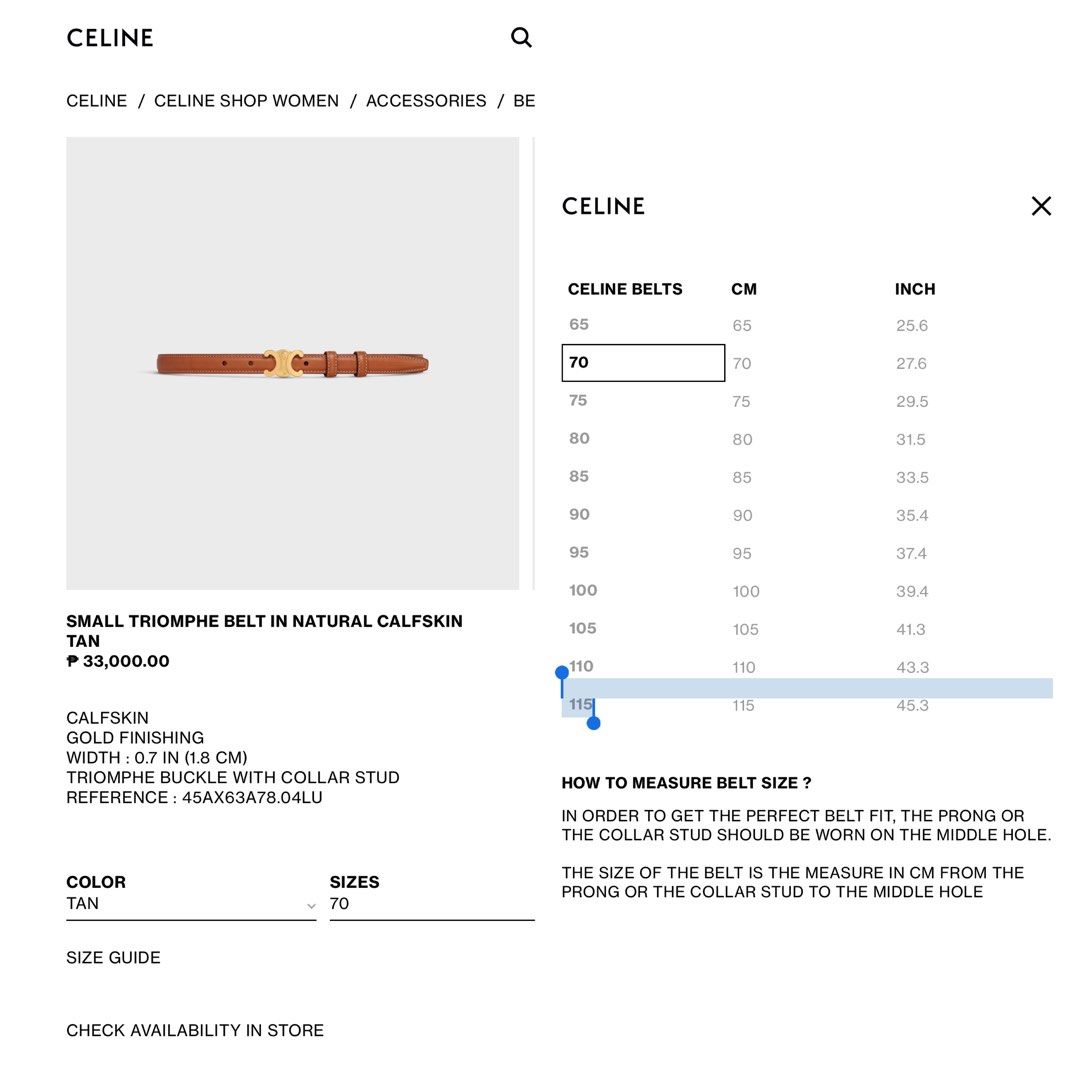 Celine Mini Triomphe with Extremely Rare Celine Triomphe Belt – SFN