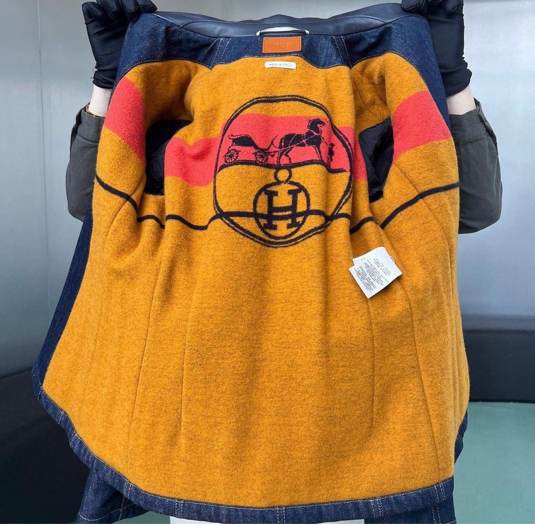 NEW Hermes Denim Jacket 38, Luxury, Apparel on Carousell