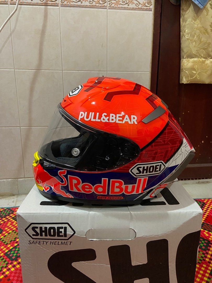 Shoei x14 red discount bull