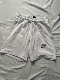 White nike sales cotton shorts