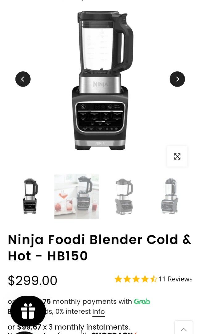 Ninja Foodi Hot/Cold Blender, TV & Home Appliances, Kitchen Appliances