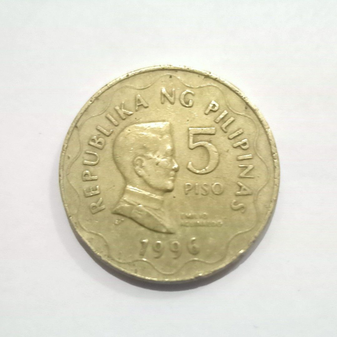 Old 5 Peso Coin Year 1996 Hobbies Toys Memorabilia Collectibles old-5-peso-coin-year-1996-hobbies-toys-memorabilia-collectibles