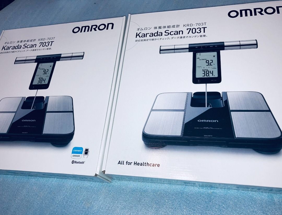 OMRON 日版KRD-703T / HBF-702T 智能體脂磅藍牙連接手機歐姆龍旗艦體脂