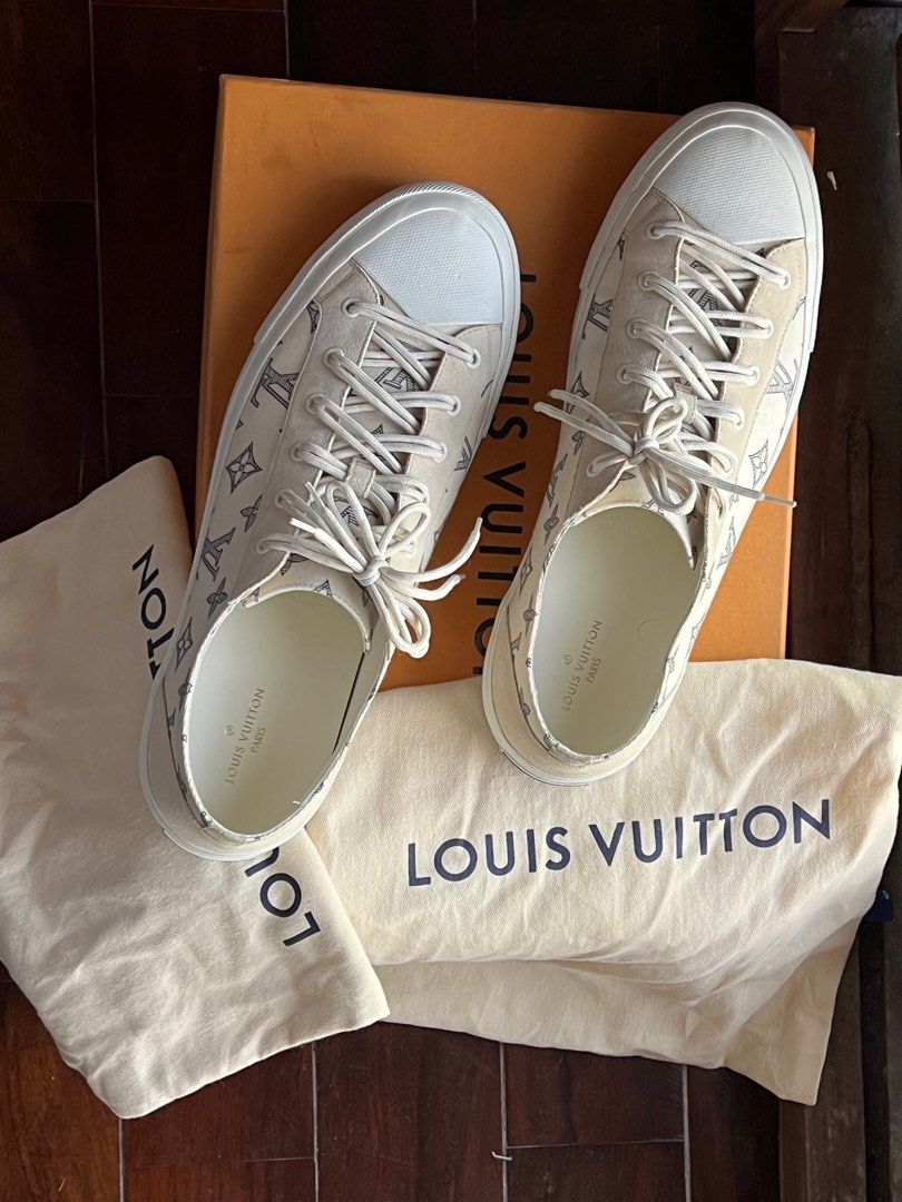 LOUIS VUITTON Mens Canvas Sneakers Shoes size 42-43 (US 10, UK 9,5)