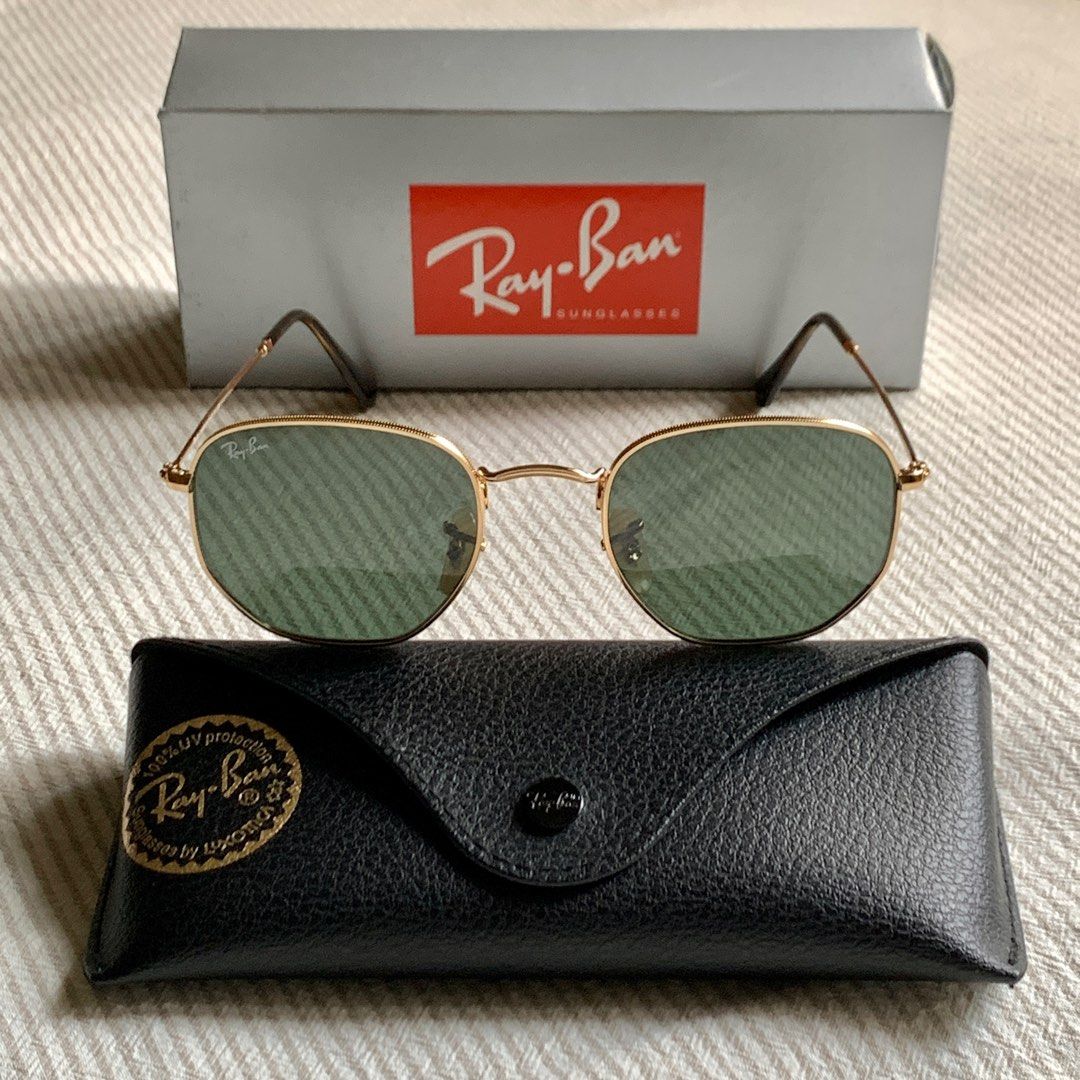 NEGOTIABLE] Original Ray Ban Hexagonal Flat Lenses Sunglasses, Men's  Fashion, Watches & Accessories, Sunglasses & Eyewear on Carousell