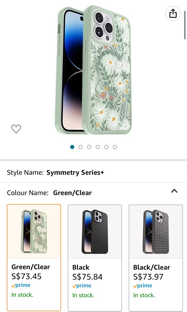 OtterBox SYMMETRY SERIES+ Clear Antimicrobial Case with MagSafe for ...