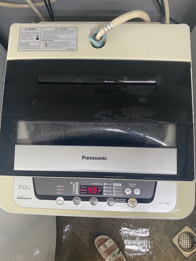 Panasonic 7KG Top Loading Washing Machine, TV & Home Appliances