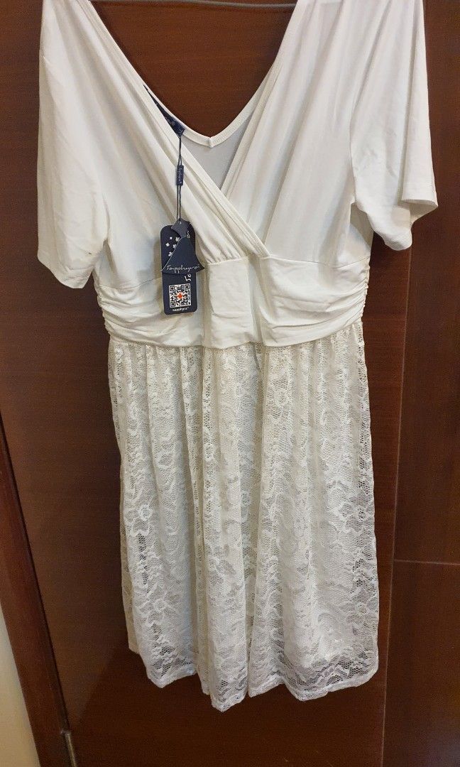 White lace discount dress size 18