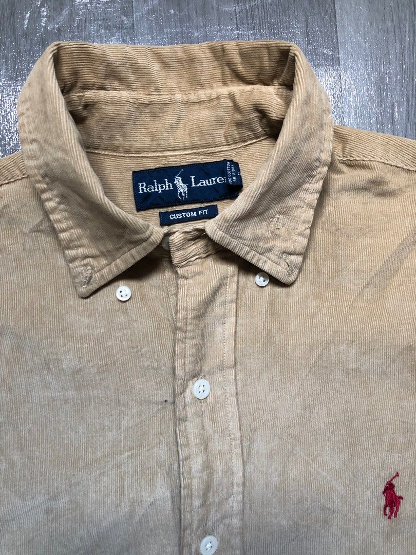 Polo Ralph Lauren Corduroy Longsleeve, Men's Fashion, Tops & Sets ...