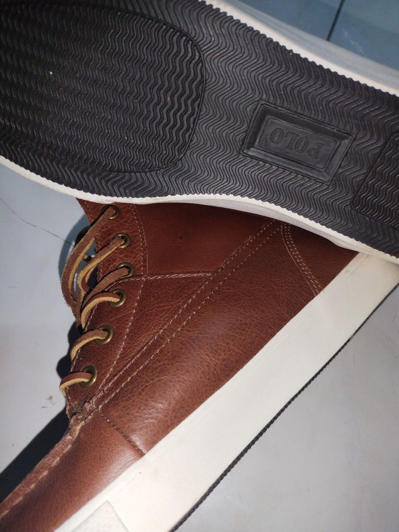 POLO RALPH LAUREN Men s Chestnut Brown Tynedale Leather Casual