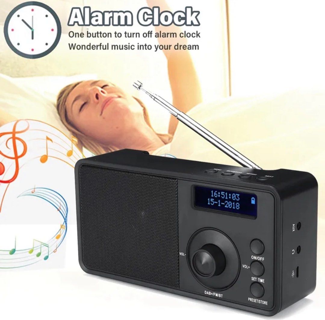 Portable Wireless DAB+FM Digital Radio Player Receiver Handheld