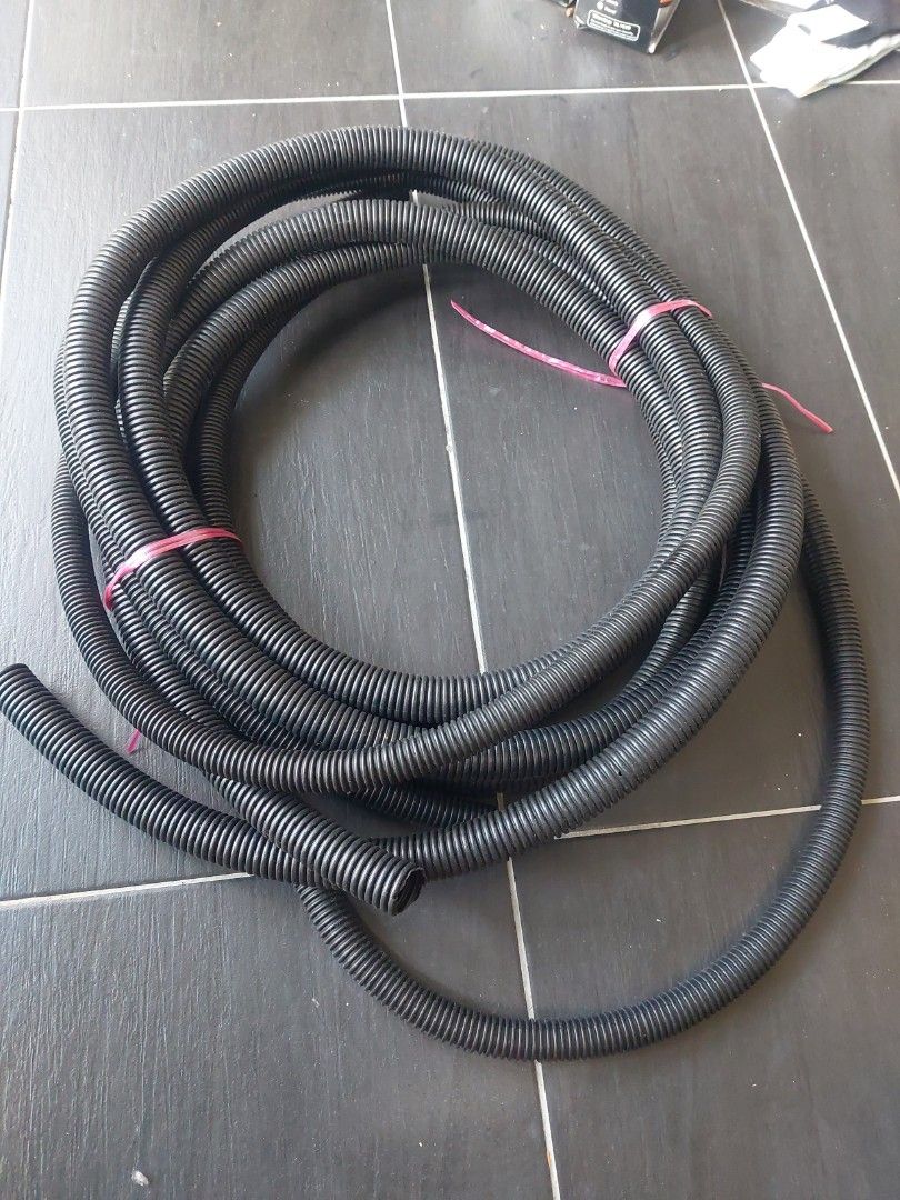 PP Convoluted conduit tubes for wiring, Furniture & Home Living, Home Improvement & Organisation