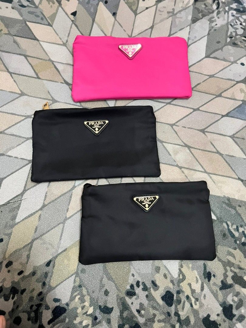 PRADA BEAUTY Slim Cosmetic Pouch, Luxury, Bags & Wallets on Carousell