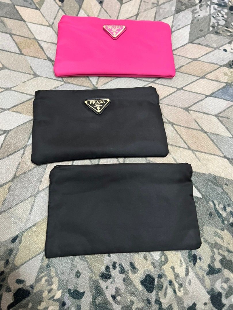 PRADA BEAUTY Slim Cosmetic Pouch, Luxury, Bags & Wallets on Carousell