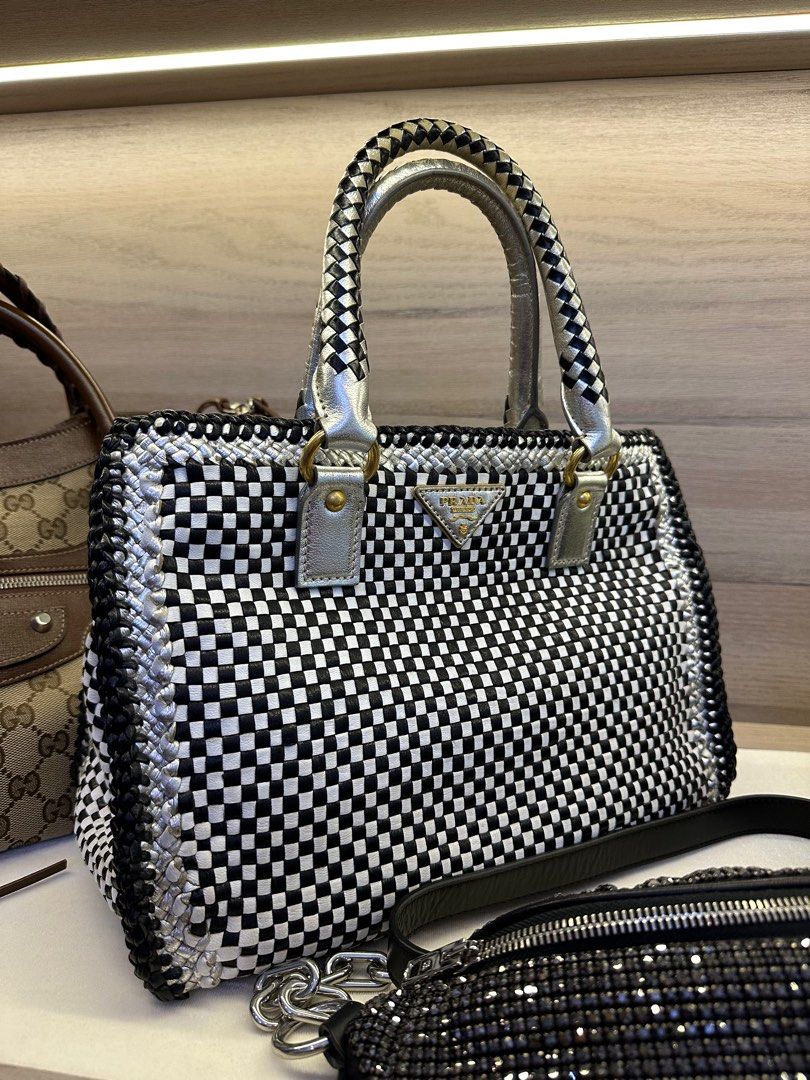 Prada Checkered Handbag Luxury Bags Wallets on Carousell