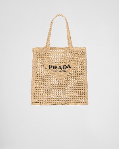 Prada Raffia Tote Bag, Women's Fashion, Bags & Wallets, Beach Bags on ...