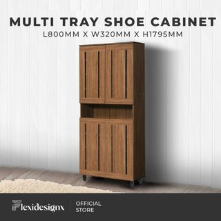 PROMOTION! Merlot 4 Door Modern Shoe Cabinet/ shoe cabinet / designed cabinet